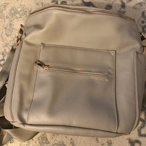 Fawn Diaper Bag (light gray/barely used)